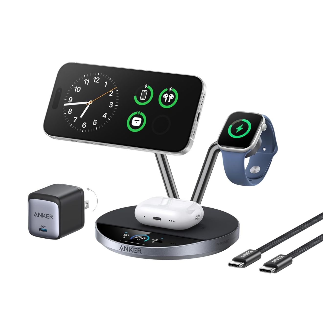 Cargador Anker Prime MagSafe con pantalla