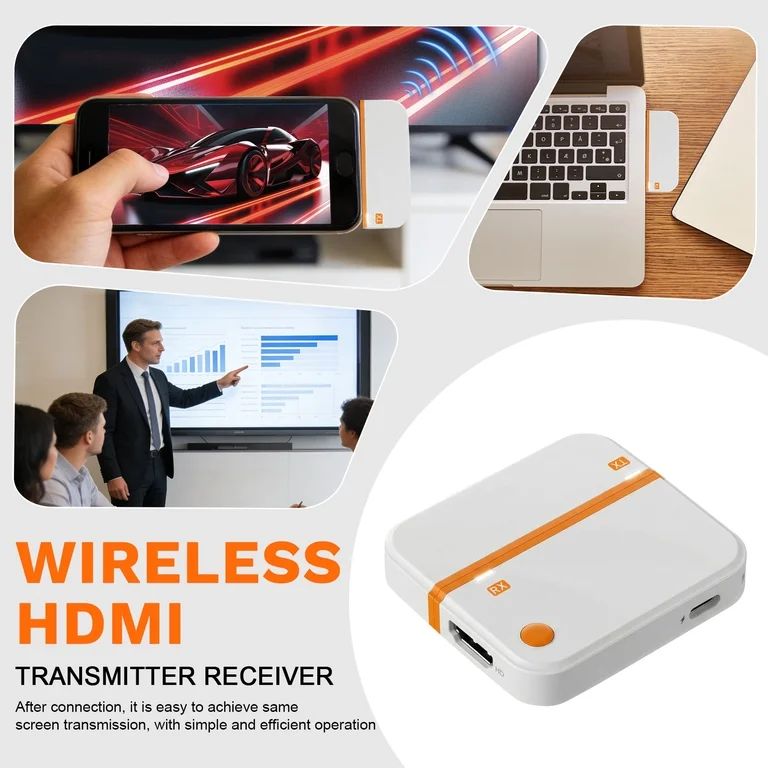 Kit de Transmisor y Receptor Inalámbrico de Audio y Video HD