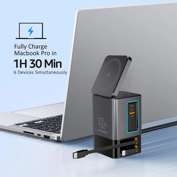 Estación De Carga 6 En 1 De 105 W