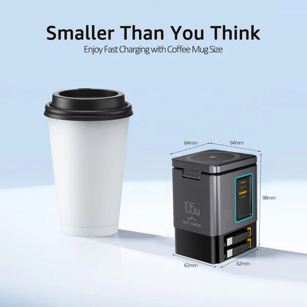 Estación De Carga 6 En 1 De 105 W